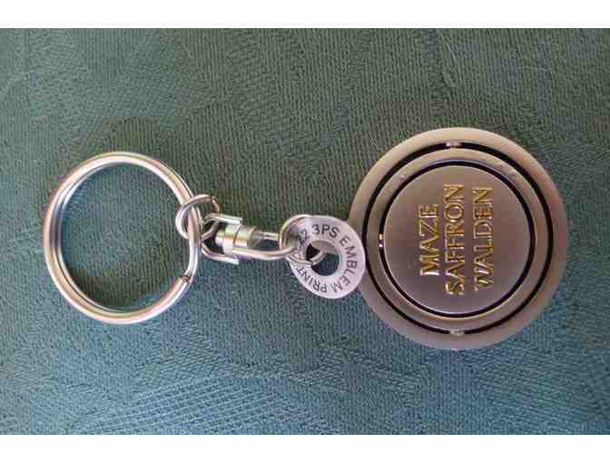 Saffron Walden labyrinth key ring