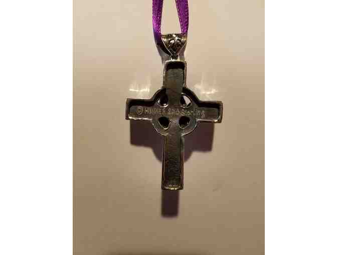 Celtic Cross with Watts Chapel Labyrinth Angel