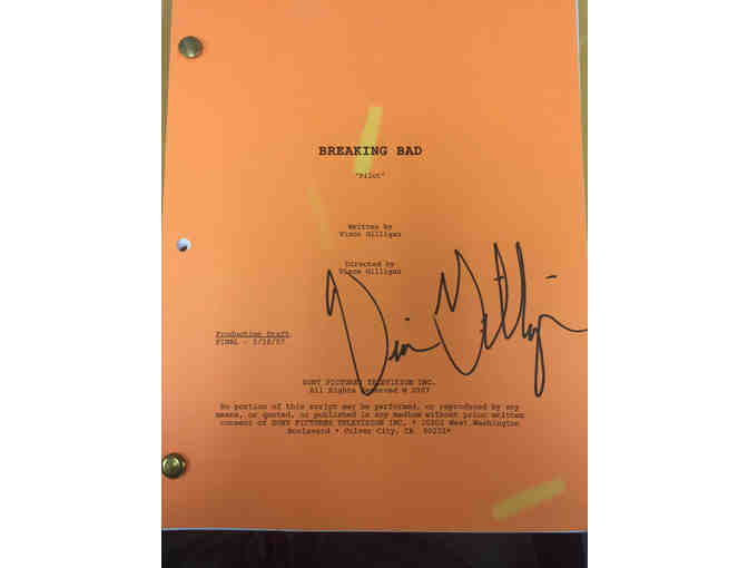 Signed Script of Pilot Espisode of Breaking Bad + Special Better Call Saul Memorabilia