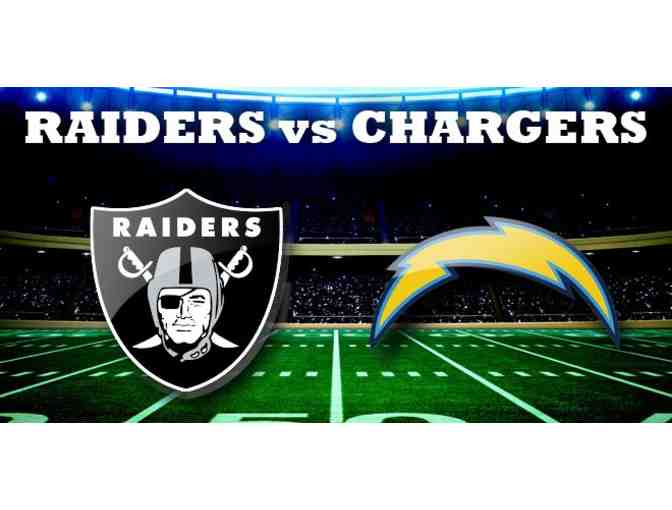 9th row / 45 Yd Line- Raiders v. Chargers - Sunday, Oct 7, 2018 - Photo 1