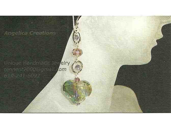 Sterling Silver Ocean Agate Necklace & Earrings