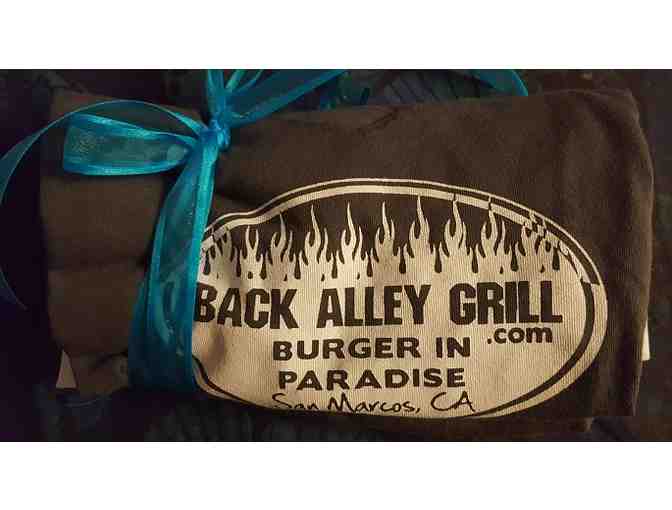 Back Alley Grill $25 Certificate & Ladies L Shirt