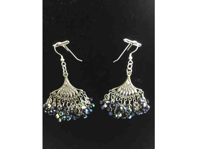 Sterling Silver Fan Earrings