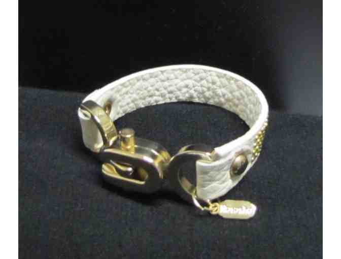 Off White w/Gold tone Bracelet