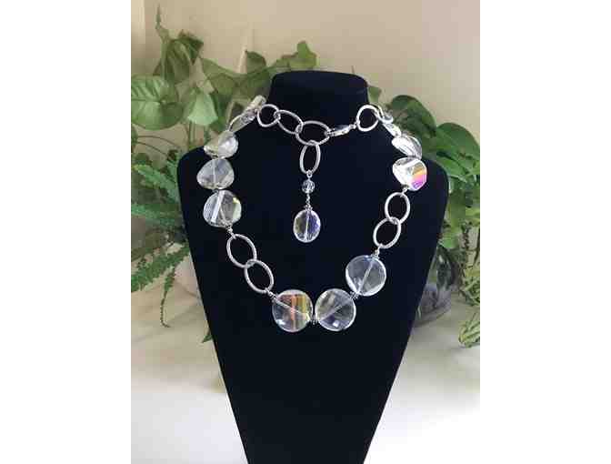 Glass Crystal Necklace & Earrings