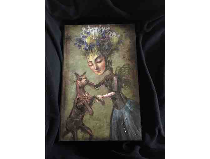 Print on Wood with Painted Accents by Teod Tomlinson