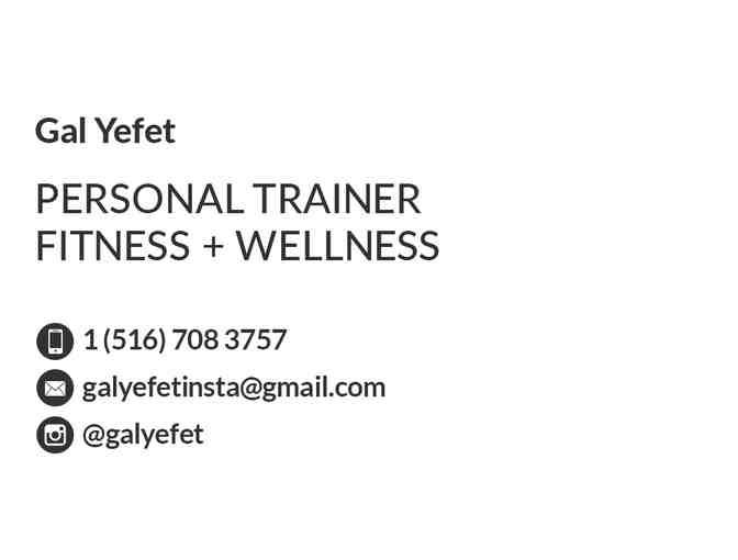 Gal Yefet 10 pack Personal Training Sessions