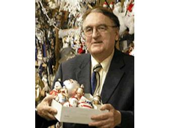 Set of Eight Glass Holiday Ornaments