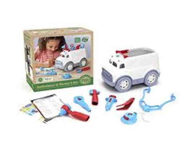 Toy Ambulance and Doctor Kit donated by Cleveland Clinic Lakewood Family Health Ctr.