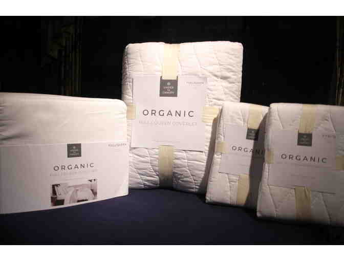 Organic Bedding Set - Full/Queen - White Duvet, Quilt and Shams