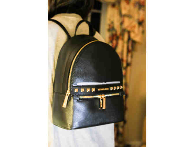 Michael Kors Black Kenly Signature Backpack Duffle