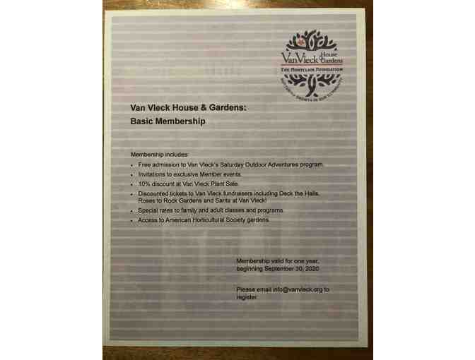 Van Vleck Gardens: Membership for a Year