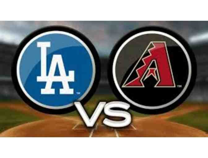 4 Tickets + Parking to Dodgers vs Diamondbacks - April 17, Section 101! (C) - Photo 1