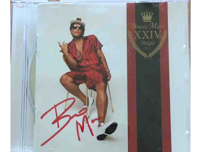 Autographed Bruno Mars XXIVK Magic CD (P) - Photo 1
