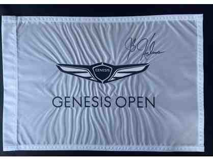 Genesis Open Flag autographed by 2019 champion, JB Holmes