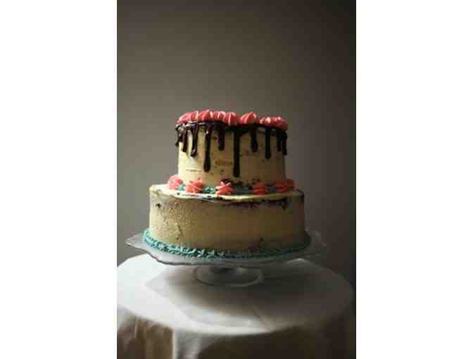 5 Layer, 8 Inch Customized Cake by Sprinkled by Grace, Serves 25; Flamingo, Costa Rica