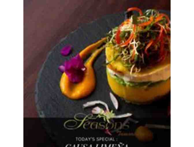 3 Course Dinner for Two with Welcome Cocktail at Seasons, Tamarindo, Costa Rica