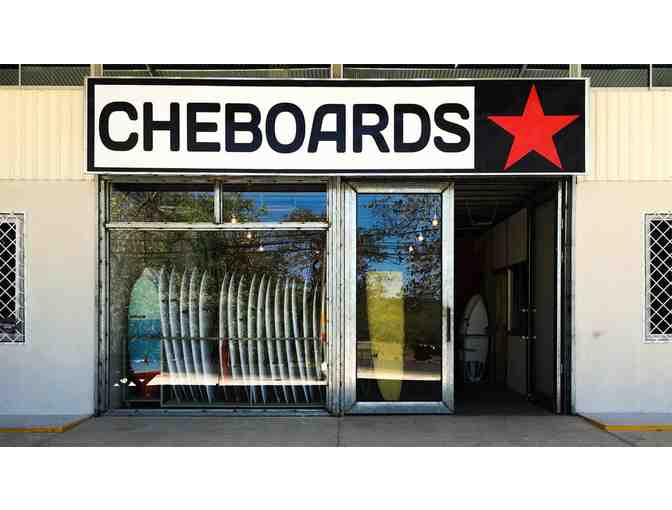$100 Credit towards a 5-Point Red Star Surf Board and Logo T-Shirt by Cheboards