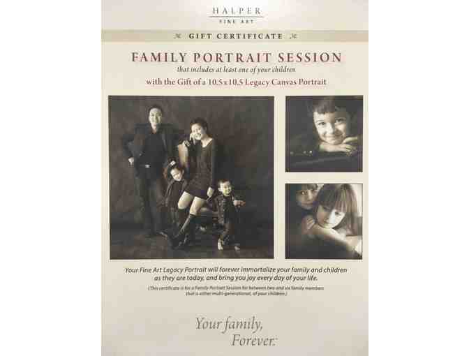 Halper Family Portrait Session Gift Certificate