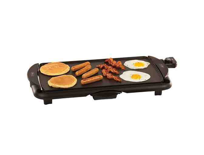 Breakfast!!! Bella Extra Large Griddle, Rotating Waffle Maker, and Dash Rapid Egg Cooker