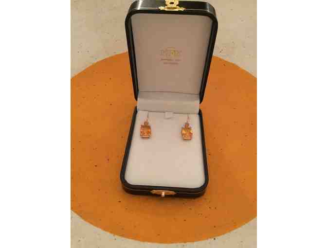 Georg Jensen Vintage Earrings set in Rose Gold - LIVE AUCTION ONLY!