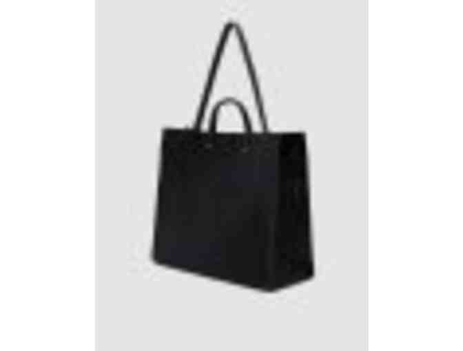 Clare V. Leather Tote Bag in Black