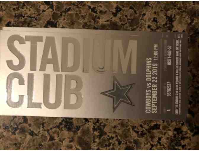 Dallas Cowboy vs. Miami Dolphins Tickets & Stadium Club Membership for the day!