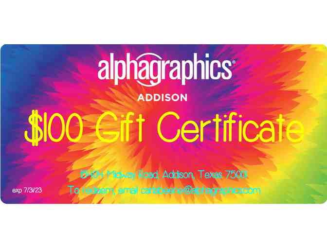Alpha Graphics- Gift Certificate