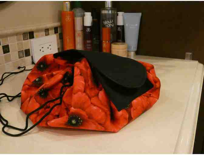 Handmade Cosmetic Pouch - Red Poppy