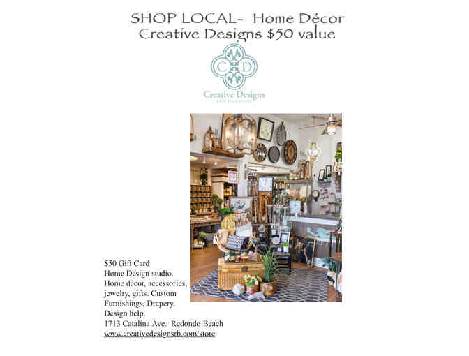 Shop Local Package - Gift Cards to 4 Popular South Bay Home Decor Stores