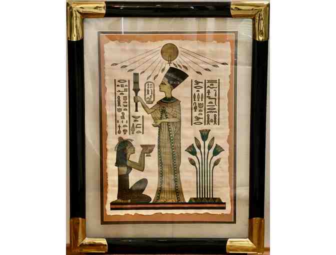 Egyptian Papyrus Pair