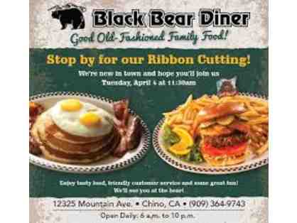 Black Bear Diner $25.00