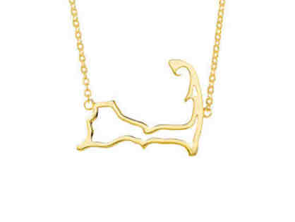Cape Cod Outline Necklace - Gold
