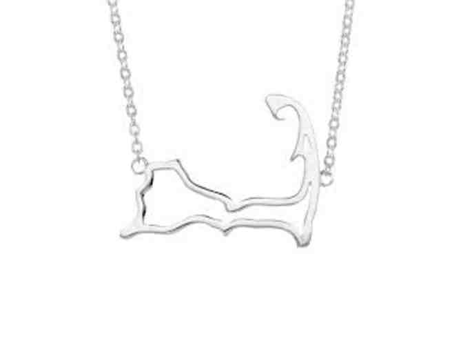 Cape Cod Outline Necklace - Silver