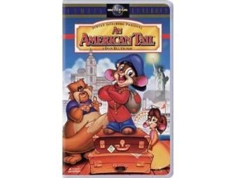 A EXTRA LARGE Fievel and a DVD of 'An American Tail'