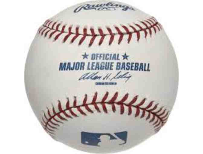 Signed Major League Baseball by Steve Garvey, Bill Russell, Ron Cey, Davey Lopes