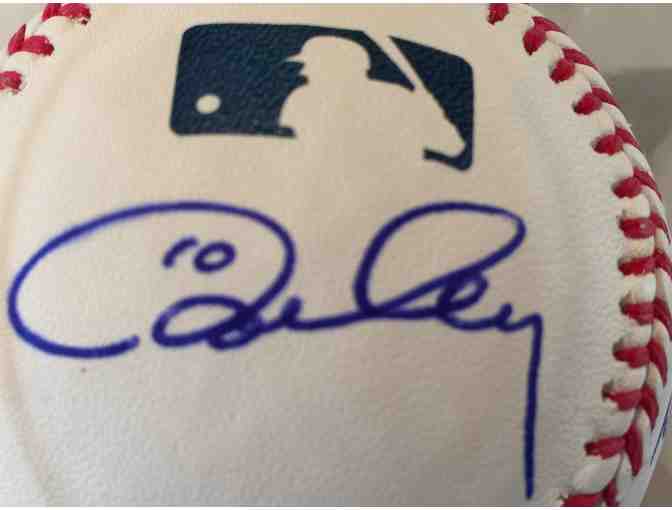 Signed Major League Baseball by Steve Garvey, Bill Russell, Ron Cey, Davey Lopes