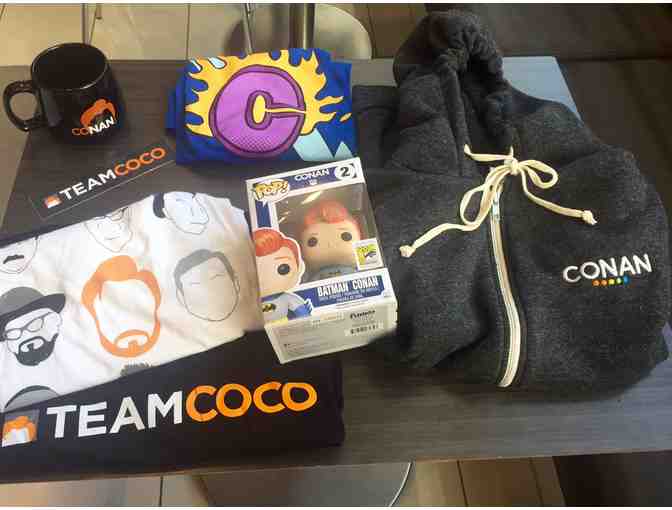 4 VIP Tickets to a Live Taping of CONAN with Signed Photo & Other Show Memorabilia