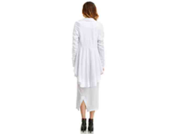 Mark & Estel - Long White Jacket, Size 6