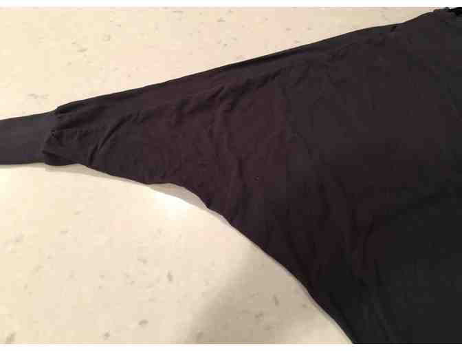 Mark & Estel - Dark Grey Batwing-Sleeved Soft Cotton T-Shirt Size XS