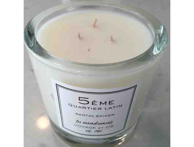 Voyage Candle- Large Quartier Latin, Santal Epicer