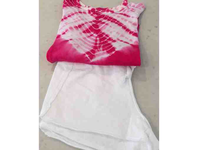 T2Love Pink Tie-Dye LS Shirt  (8) & White Shorts (10)