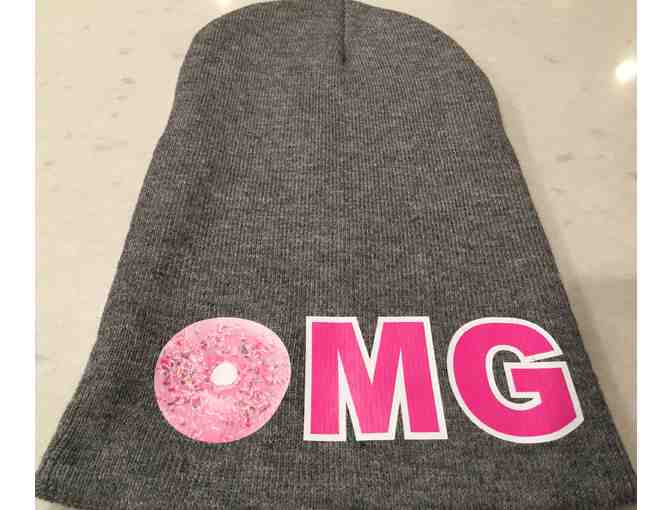 Malibu Sugar Grey OMG Beanie & Multi-Colored Gloves