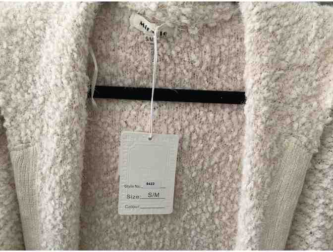 Dale Michele Soft & Cozy Cream Sweater with Hood Women's S/M