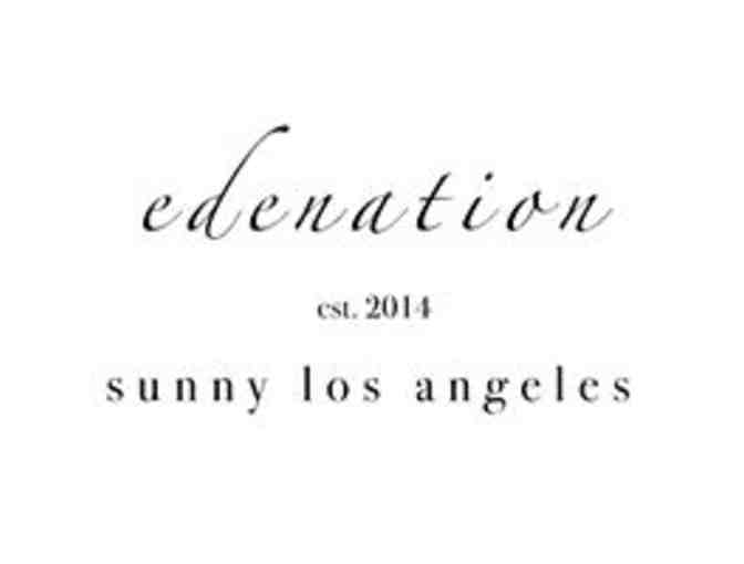 Edenation Striped Tee w/ Black Sweatpants--Women's M