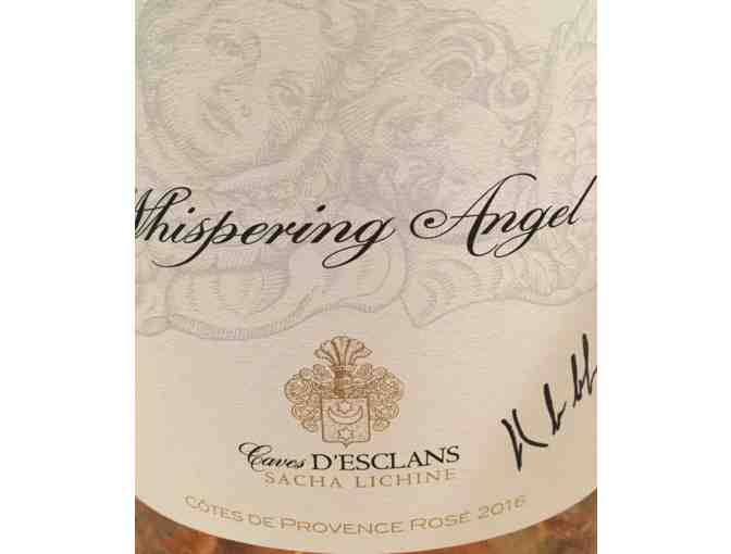Supersized Bottle of Chateau d'Esclans Whispering Angel Signed by Hillary Duff