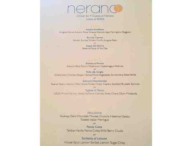 $150 Gift Certificate to Nerano