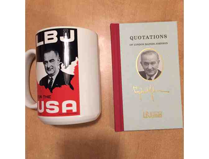 4 Tickets to the LBJ Presidential Library , book : Quotations of LBJ, Mug and T-shirt - Photo 3