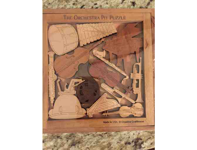 Carved Wooden Orchestra Pit Puzzle - Photo 1