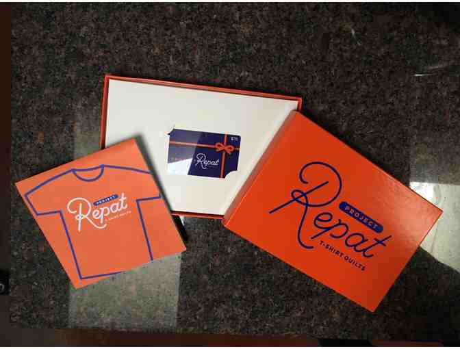 Project Repat T-shirt quilt $75 gift card